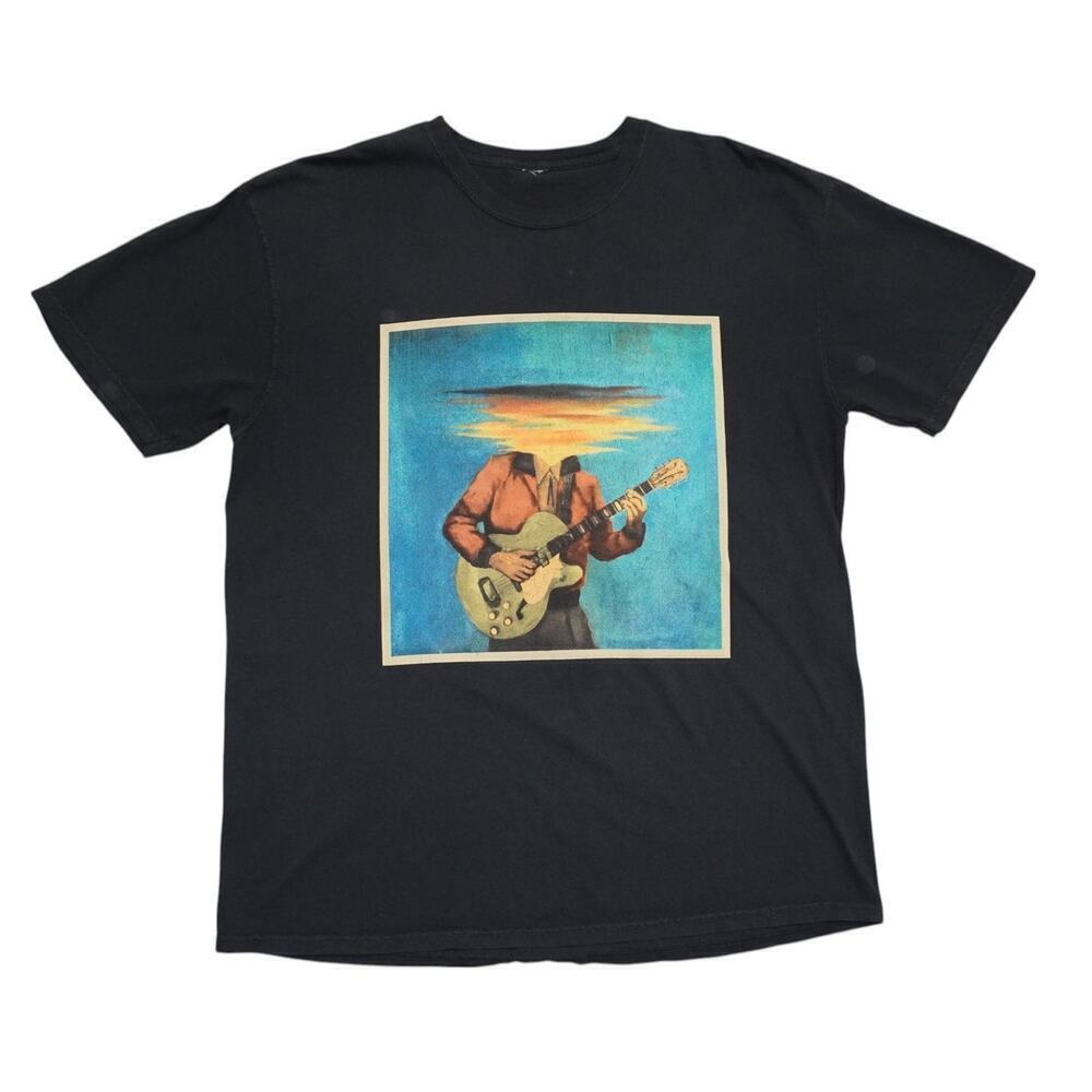 Graphic Sunset Guitar Headless Tee – Size M (Unbranded)